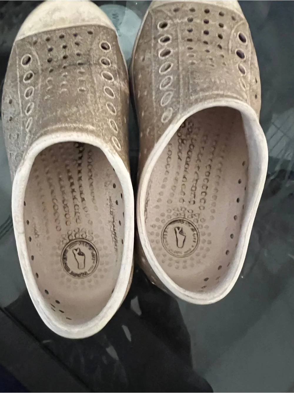 Native Girls Metallic Slip-On Casual Sneakers - Rose Gold